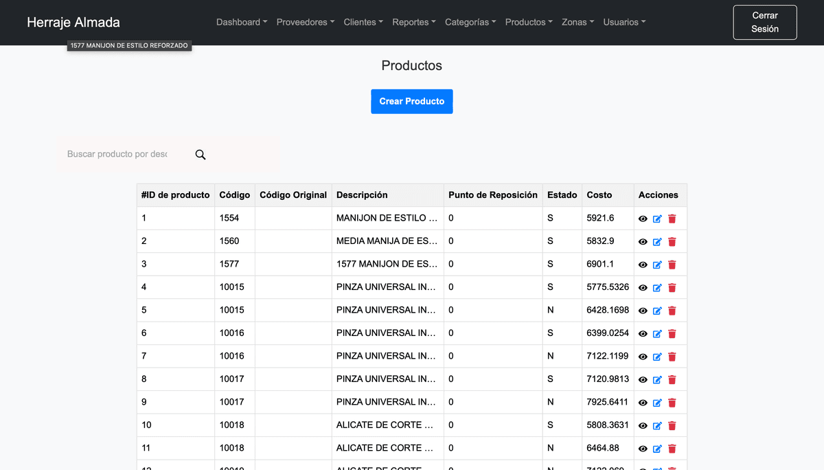 Sistema de Ventas y Stock